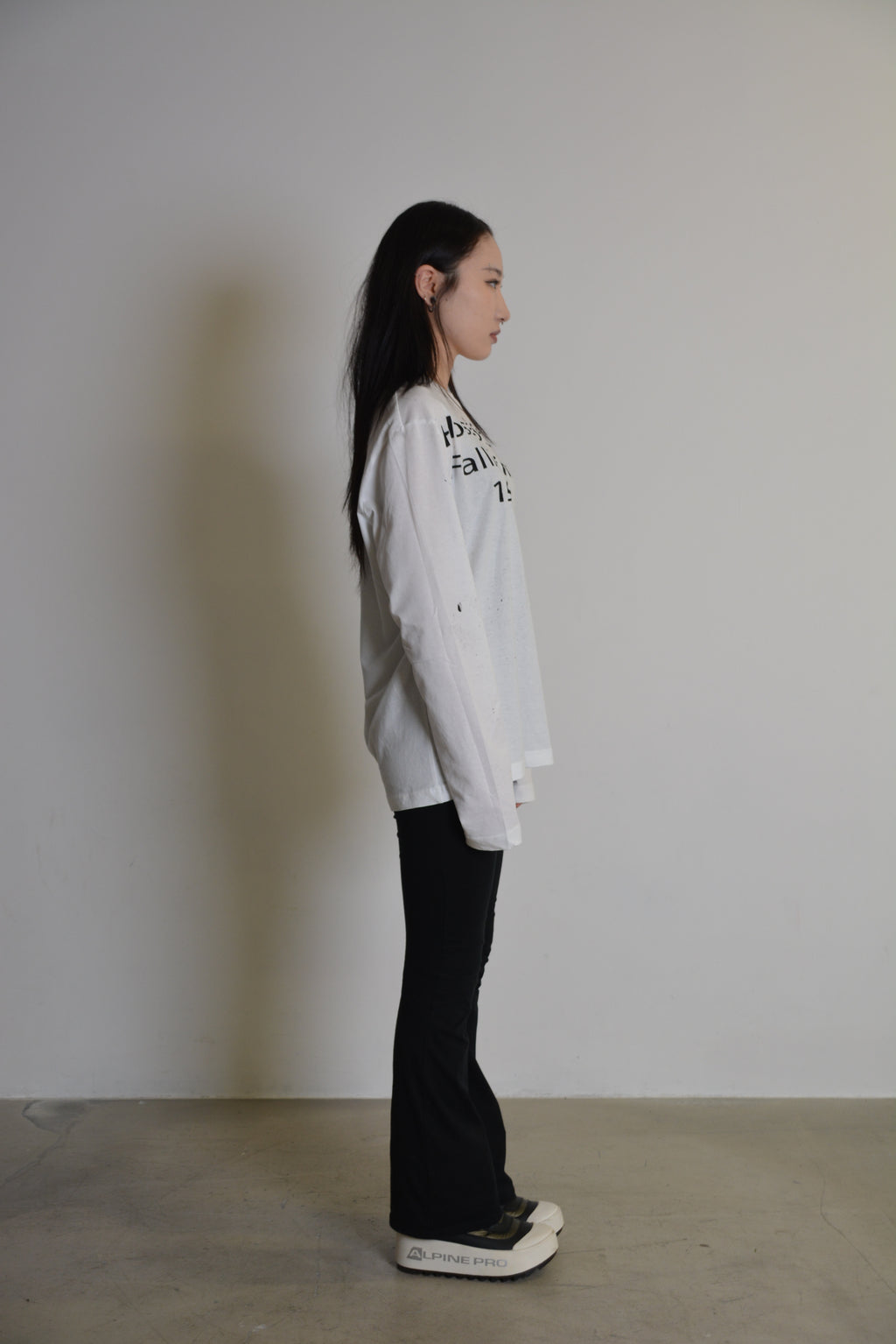 White Logo Longsleeve